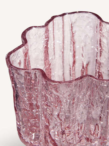 Crackle Vase Pink 121mm