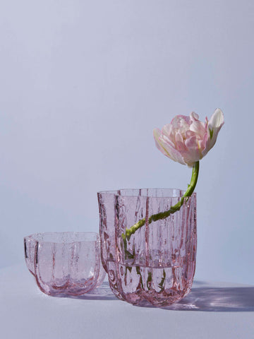 Crackle Votive Pink 57mm