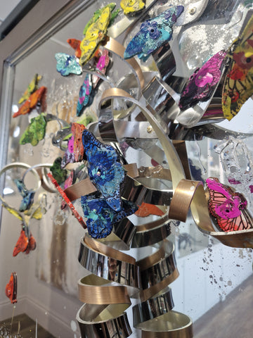 Clare Wright,. Ribbons Butterfly Tree - Details