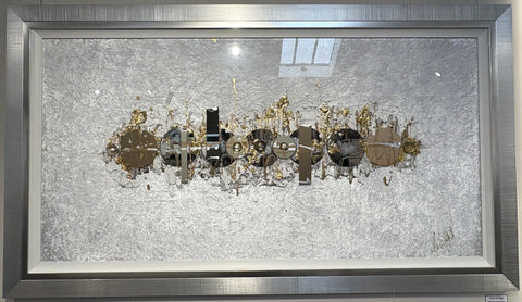 Clare Wright, Velveteen Moonscape White Large - Framed