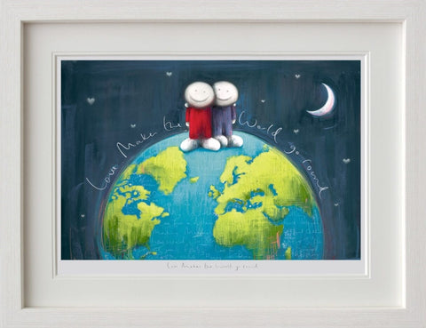 Doug Hyde, Love Makes The World Go Round - Framed