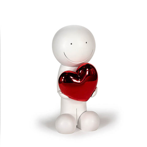 Doug Hyde, One Love (White and Red) Sculpture