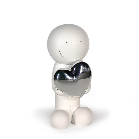 Doug Hyde, One Love (White and Silver) Sculpture