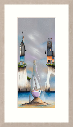Gary Walton, Ship in a Bottle - Framed