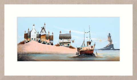 Gary Walton, Sitting on the Dock of a Bay - Framed