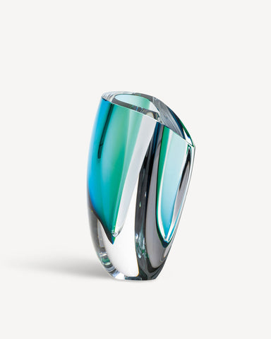 Kosta Boda, Mirage Vase Green/Blue 310mm