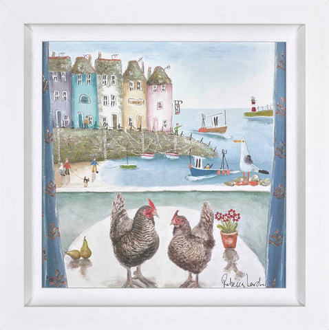 Rebecca Lardner, Pecking Order - Framed