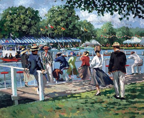 Sherree Valentine Daines, Riverside Regatta - Framed