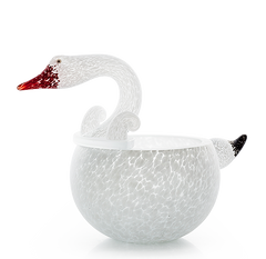BOROWSKI GLASS - Cygnet Bowl White