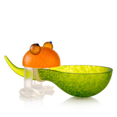 BOROWSKI GLASS - Frosch Bowl Lime Green