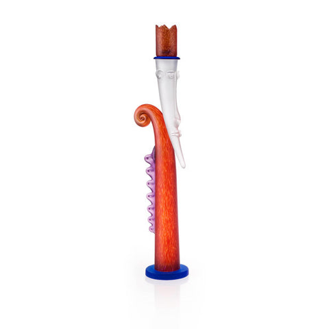 borowski-King Candle Holder Red