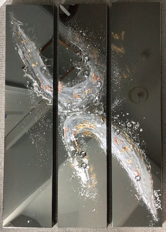 Clare Wright, Aquarius Triptych - Box Canvas