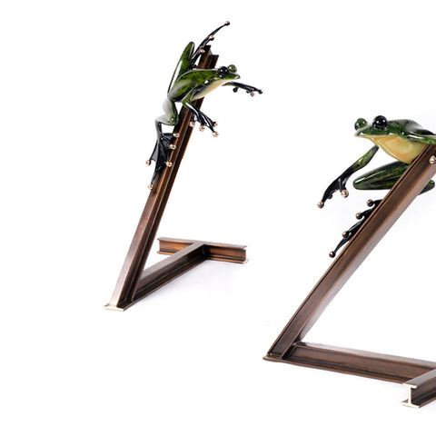 Break's Over Frogman Bronze by Tim Cotterill
