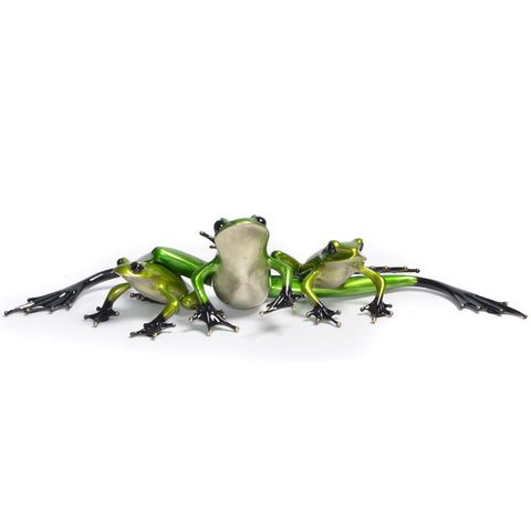 Three's Company Frogman Bronze by Tim Cotterill