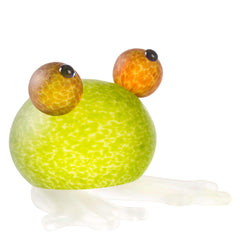BOROWSKI GLASS - Frog Paperweight Lime Green