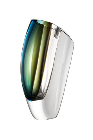 Kosta Boda, Mirage Vase Blue Brown 310mm