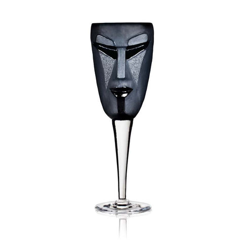 Mats Jonasson-Kubik Wine Glass blck
