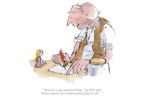 Quentin Blake, Dreams Is Very Mystical - Framed