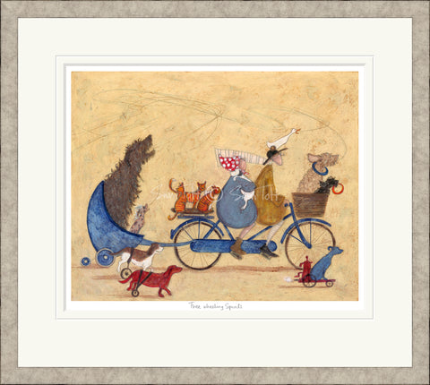Sam Toft, Free Wheeling Spirits - Framed