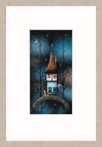 Gary Walton, Love to the Moon - Framed