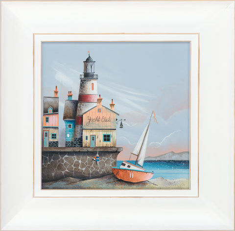 Gary Walton, The Yacht Club Original - Framed