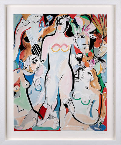 Gee Gee Collins, Lines of a Muse II - Framed