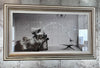 Clare Wright, Champagne Chandelier Feathers - Framed