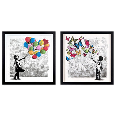 MR BRAINWASH - Hope is Beautiful and Peace is Beautiful - Pair