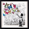 Mr Brainwash Peace is Beautiful Framed