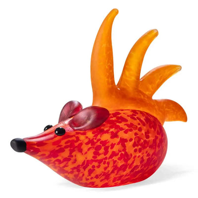BOROWSKI GLASS - Spiky Hedgehog Red/Orange