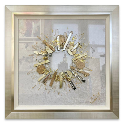 CLARE WRIGHT - Velveteen Moonscape White Square