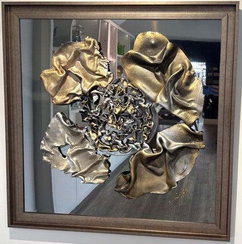 Clare Wright, Abstract Poppy Medium - Framed