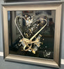 Clare Wright, All Heart Black Small - Framed