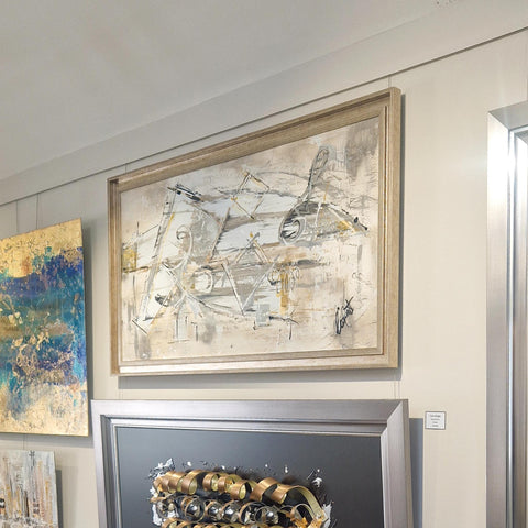 Clare Wright, Gratitude - Original Mixed Media in situ at Treeby & Bolton Gallery