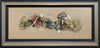 Clare Wright, Labrynth Abstract Bronze - Framed