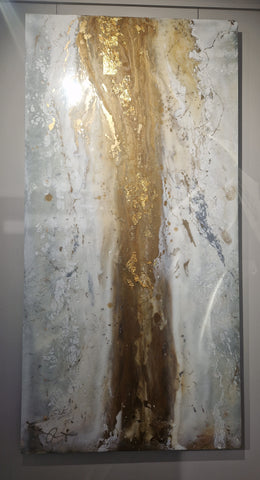 Clare Wright, Lusso Wall Panel White Gold