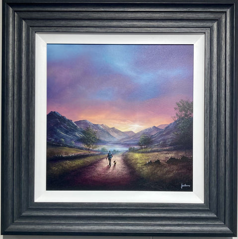 Danny Abrahams, Extra Long Walks and Moody Skies - Framed