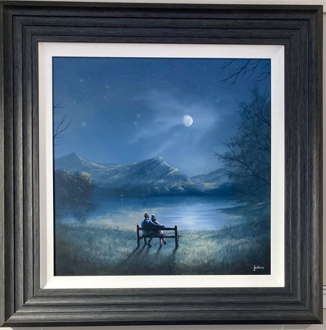 Danny Abrahams, Moonlit Dreams Over Derwent - Framed