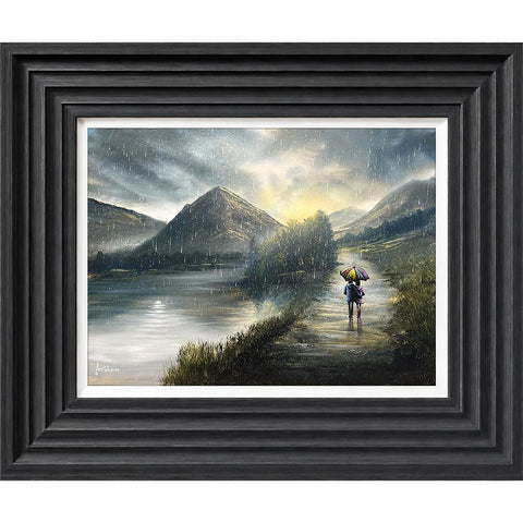 Danny Abrahams, Raindrops Over Buttermere - Framed