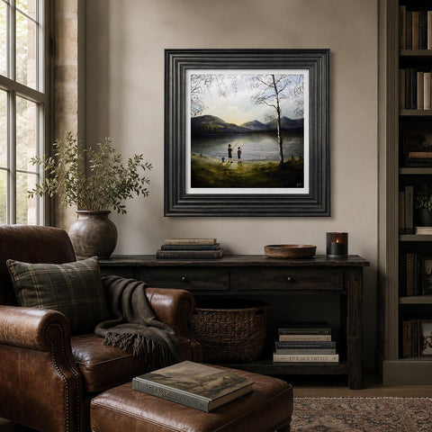 Danny Abrahams, Waiting for a Bite Original - Framed