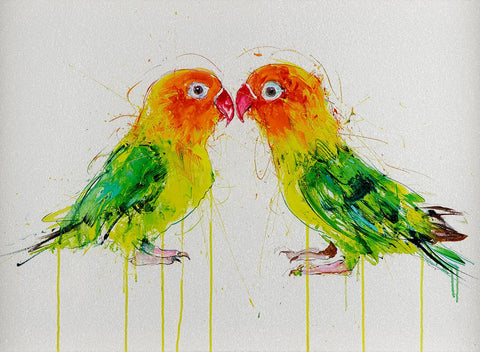Dave White, Love Birds - Framed
