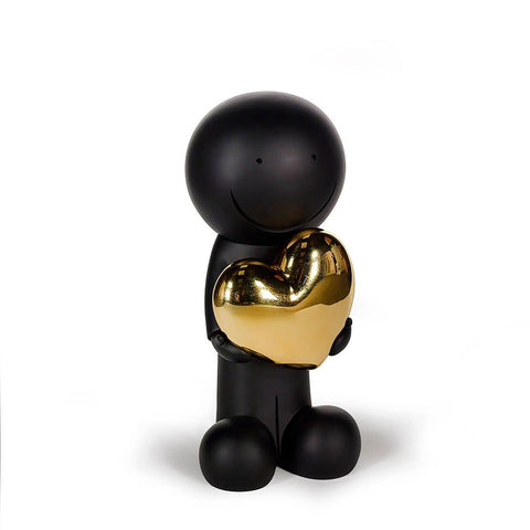 Doug Hyde, One Love (Black and Gold) Sculpture