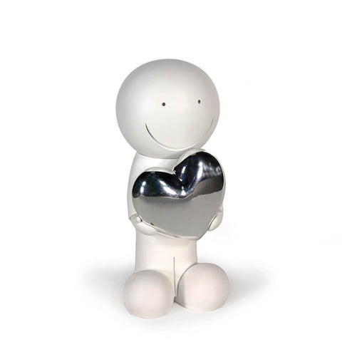 Doug Hyde, One Love (White and Silver) Sculpture 
