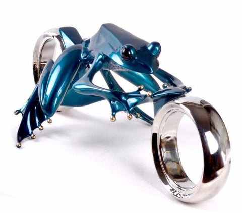Frogman Bronzes, Bonneville Blue - Sculpture