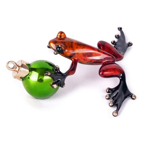 Navidad Frogman Bronze by Tim Cotterill - left side