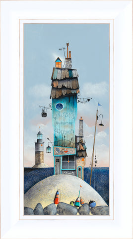 Gary Walton, Harbourside Boatyard - Framed 