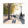Jo Quigley, Early Autumn on the Queen's Walk - Framed