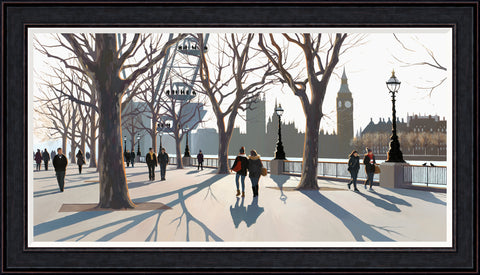 Jo Quigley, Parliament Sunset - Framed