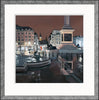 Jo Quigley, Rainy Night, Trafalgar Square - Framed