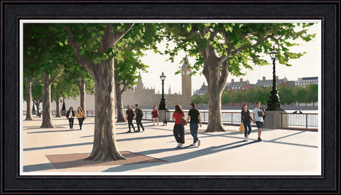 Jo Quigley, September Afternoon, South Bank - Framed
